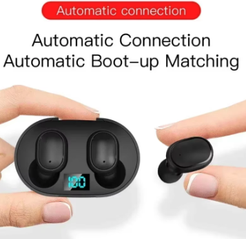 E6S Wireless Bluetooth Earphones TWS Bluetooth Headset Wireless Earbuds Noise Cancelling Earphones with Microphone Headphones